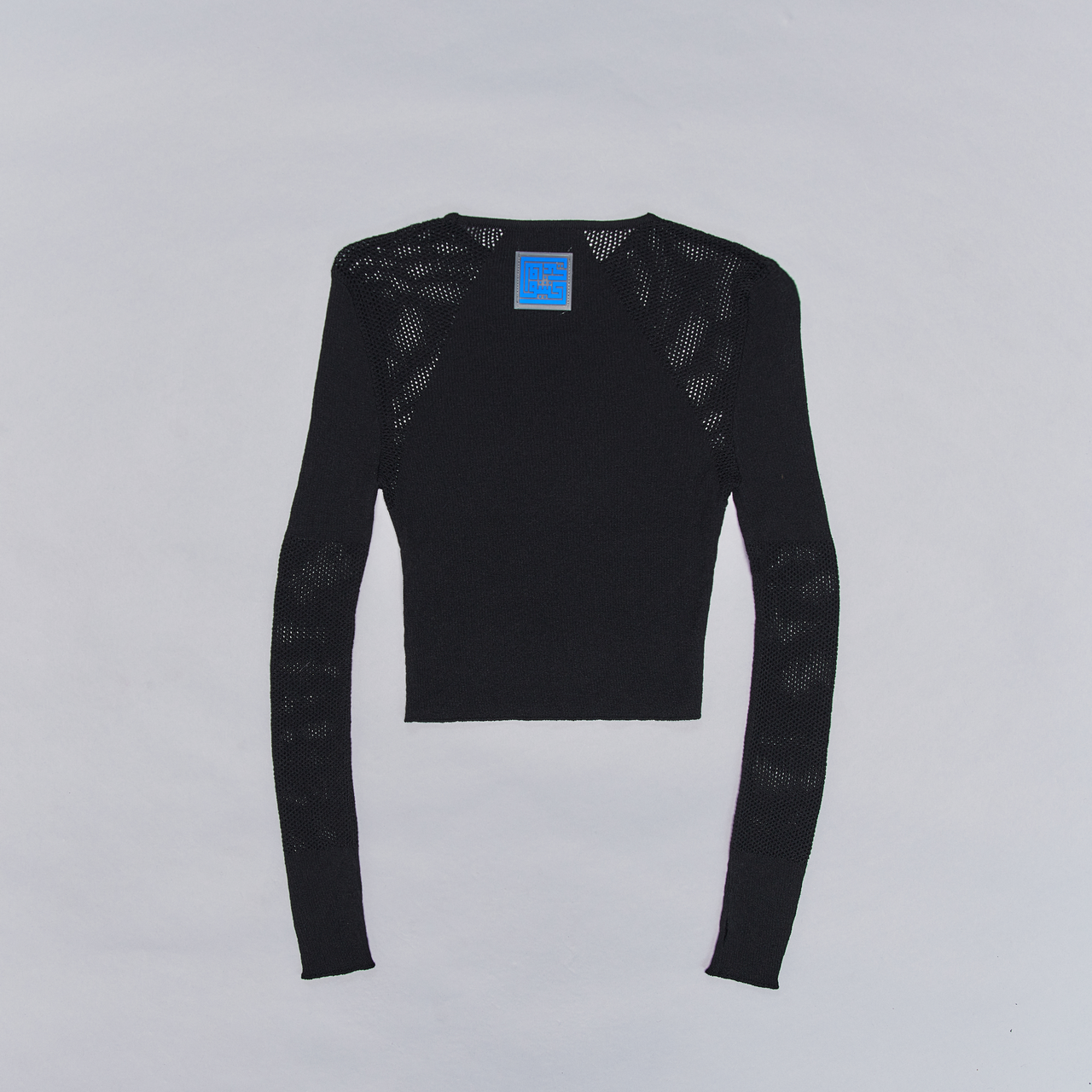 SUPER WOMAN LONG SLEEVE MESH TOP